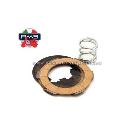 Kit embrayage renforcé 4 + 4 disques + Ressort  Vespa 50-125 Primavera / ET3